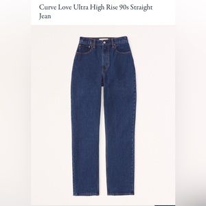 Abercrombie & Fitch High Rise Straight Jeans